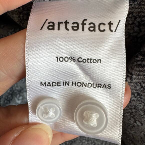 Artefact Long Sleeve Button Up Shirt Blue Slim Fit NWT Men Size 2XL - Picture 8 of 9